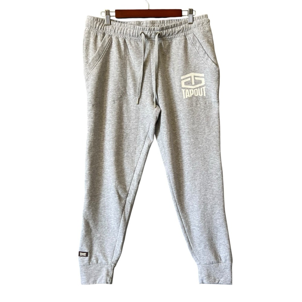 Womens Tapout Sweatpants Streetwear Joggers Logo Pockets Large